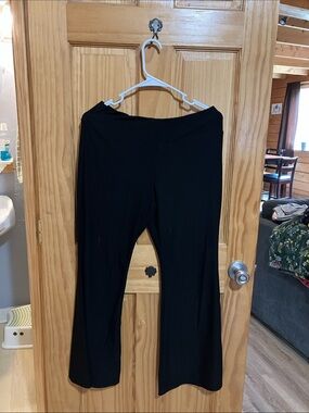 No Boundaries Black Womens Wide-Leg Leggings